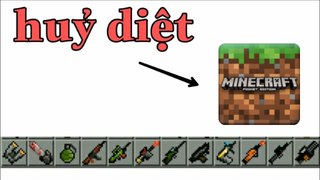 Các loại vũ khí hủy diệt trong minecraft pe (MCPE) - VH Boy