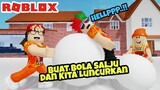 KITA BUAT BOLA SALJU DAN KITA LUNCURKAN ft @ALYA NADIVA (SNOWBALL) - ROBLOX INDONESIA
