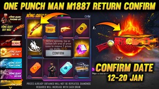 One Punch Man M1887 Return | Next M1887 Skin In Free Fire | One punch man M1887 Gun Skin Return Date