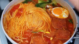【Food】Make noodles with tomato egg sauce in 10 minutes