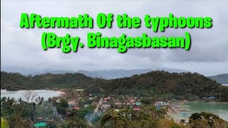 Aftermath of The Typhoons in Binagasbasan Island (Video for a cause)