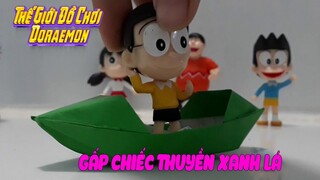 GẤP CHIẾC THUYỀN XANH LÁ   THẾ GIỚI ĐỒ CHƠI DORAEMON