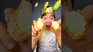 SMALL MEDIUM BIG Emoji FOOD CHALLENGE | 🌽Corn Jelly, Ice Cream, Big Food Mukbang ASMR #shorts