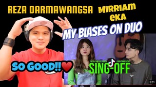 SING OFF TIKTOK SONGS PART V - REZA DARMAWANGSA and MIRRIAM EKA | REACTION
