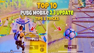 Top 10  Tips & Tricks in New Pubg Mobile 2.3 Update ✅❌| Football Carnival Pubg Mobile Tips & Tricks