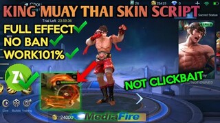 UNDEFEATED CHAMPION SKIN PAINTED SCRIPT WITH RED EFFECTS |MOBILE LEGENDS