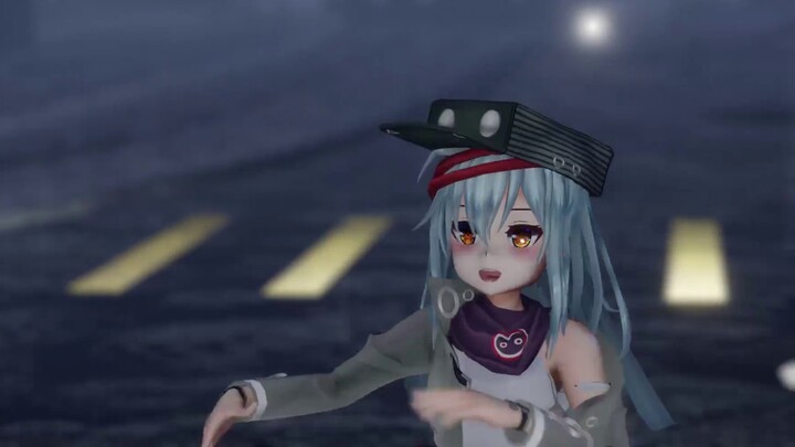 [ GIRLS' FRONTLINE /MMD] G11 kualitas rendah MEMBAWANYA di tengah hujan [60FPS]