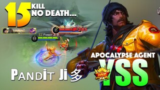 15 Kill 11 Assist No Death with Maniac! Powerful Gameplay | Yi Sun-shin Gameplay Pᴀɴᴅiᴛ Ji 多 ~ MLBB