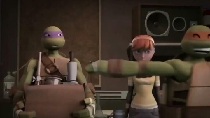 TMNT Mikey และ CrognardTMNT Mikey and Crognard