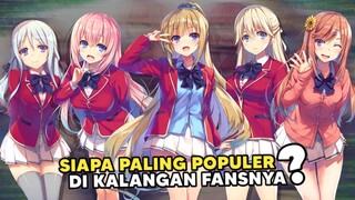 Urutan Heroin Terpopuler di Classroom of the Elite! Waifu kalian Masuk nggak nih?