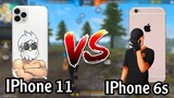 IPHONE 11 VS IPHONE 6S PLUS 📲 FREE FIRE 🇧🇷