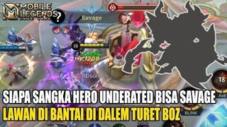 HERO LANGKA INI BISA EZ SAVAGE BANTAI LAWAN DI DALAM TURRET BOZ BADABEST