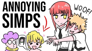 The 9 types of simps in anime