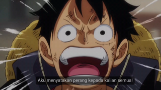 merinding Luffy menyatakan perang melawan kaido dan big moms