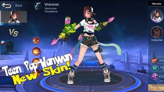 WANWAN POP STAR NEW SKIN WANWAN UPCOMING SKIN MOBILE LEGENDS NEW SKIN MLBB NEW SKIN UPDATE