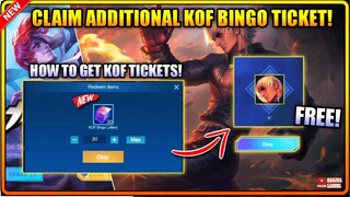 CLAIM! ADDITIONAL KOF TICKET FREE DRAW ON KOF EVENT - MLBB