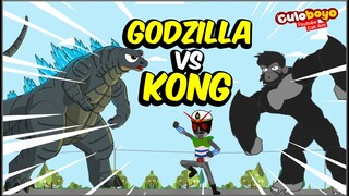 GODZILLA VS KONG ( PART 1 ) - Culoboyo Lucu - Kartun Lucu Cak Ikin Culoboyo