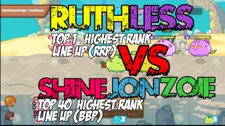 RUTHLESSREDGE TOP 1 HIGHEST RANK VS SHINEJONZOIE ARENA BATTLE AXIE INFINITY!