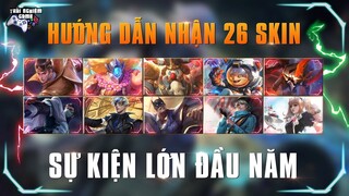 Liên Quân [FREE 🎁] Hướng dẫn nhận 26 Trang Phục Bậc S | Chúc AE giáng sinh an lành 2021 TNG