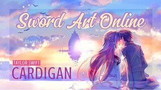 AMV (Anime Music Video) Sword Art Online - Taylor Swift Cardigan #weebucin