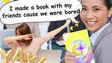 I made a book with my friends cause we were bored (Warning: Low Quality Video ⁉️)