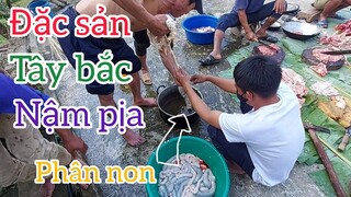 Món ăn không thể thiếu trong bữa cỗ Tây bắc | Trực tiếp xem mổ bò làm món nậm pịa đặc sản tây bắc