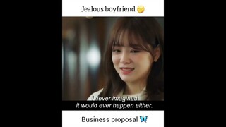 jealous boyfriend 💗😍 | business proposal | #shorts #kdrama