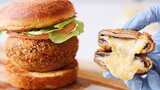 [Ẩm thực] Burger không có thịt cũng ngon ghê! Burger nhân nấm phô mai