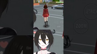 Karma Nilep Motor Pulici di Sakura School Simulator🤕 #shorts