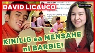 ITO NA NGA! DAVID LICAUCO KINILIG ng SABIHIN ITO ni BARBIE FORTEZA!