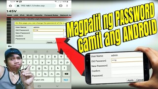 PAANO MAGPALIT NG PLDT PASSWORD GAMIT ANG ANDROID PHONE