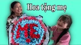 Nàng Út Ống Tre làm bó hoa tiền tặng mẹ nhân ngày Đại lễ Vu Lan Báo Hiếu || Nàng Út Ống Tre