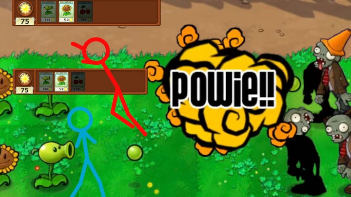 [แอนิเมชั่นโฮมเมด] Stickman vs Plants vs Zombies 2