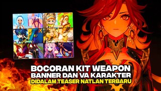 TERLALU GILA:) Bocoran Kit, Weapon, Role, VA & Release Date Character Yang Muncul Di Teaser Natlan!!