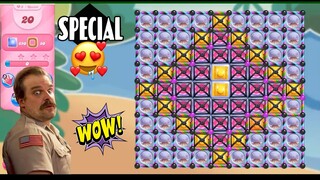 WOW 😳 UFO and yellow wrapped candies special level | Candy crush saga special edition