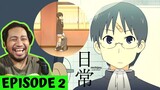 THE MOST ELITE STUDENT! 🤣 | Nichijou Episode 2 [REACTION]