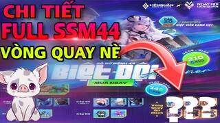 CHI TIẾT VÒNG QUAY SỔ SỨ MỆNH 44 có gì hấp dẫn và review skin sổ sứ mệnh