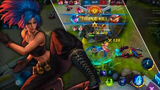 LEGENDARY! KARINA GAMEPLAY FEAT. ANGELA WITH COLLECTOR SKIN MAPAPA-SANAOL NALANG - MLBB