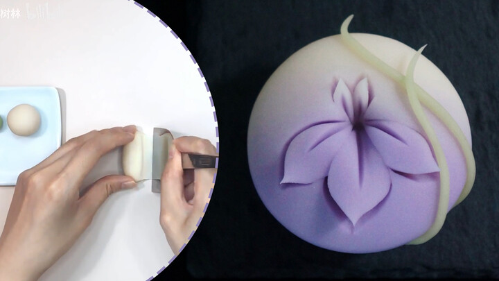 [Food]Handmade Wagashi-Japanese Iris