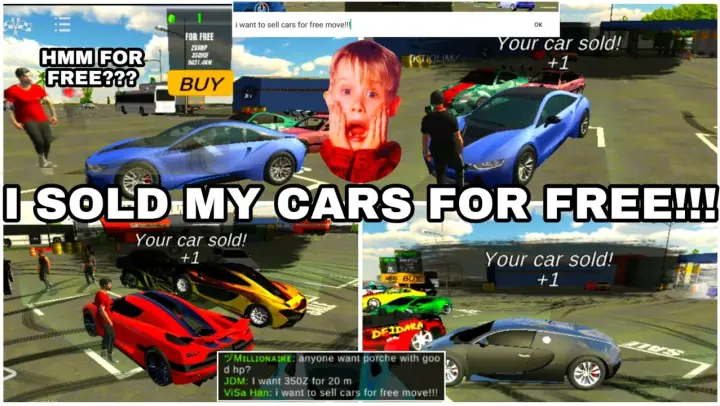 I SOLD MY CARS FOR FREE!!! | Car Parking Multiplayer