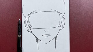 How to draw cyber boy -easy- for beginners