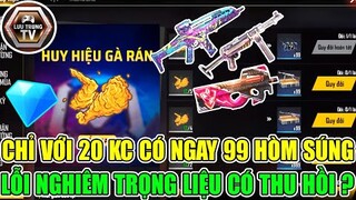 [Free Fire] Bất Ngờ Chỉ Với 20 Kim Cương Sở Hữu Ngay 99 Hòm Súng Xịn Lỗi Nghiêm Trọng | Lưu Trung TV