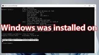 Since when did you Install Windows OS #2022