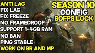 SEASON 10 CONFIG COD MOBILE ANTI LAG SMOOTH EXTREME 60 FPS | CALL OF DUTY MOBILE SEASON 10 FIX LAG