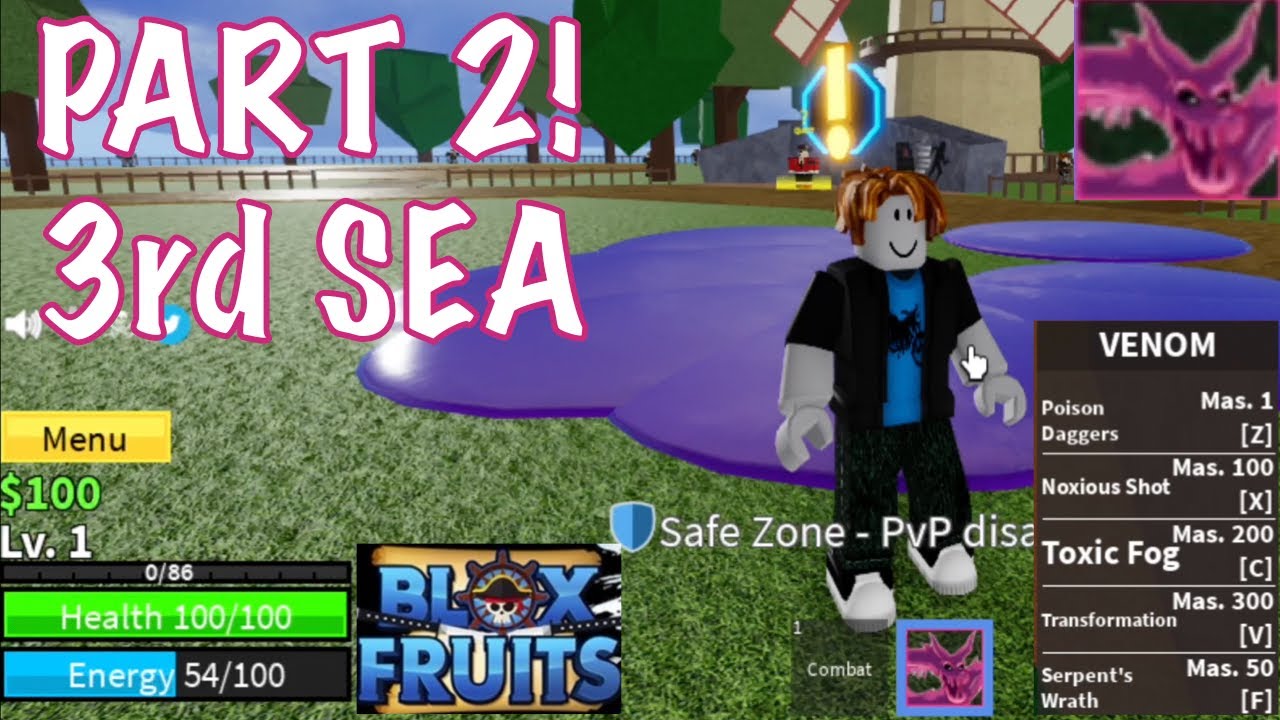 Noob uses CONTROL FRUIT to reach THIRD SEA!(700-1500) in BLOX FRUITS 