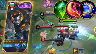 JOHNSON MAGE (FULL BUILD) DON'T MESS WITH JOHNSON | BEST BUILD AND EMBLEM S27 | MOBILE LEGENDS