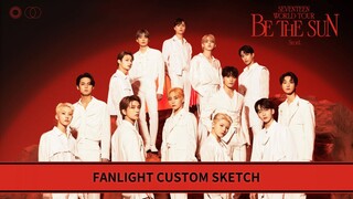 MAKING VID #5. FANLIGHT CUSTOM SKETCH | BE THE SUN IN SEOUL