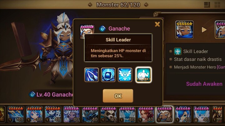 Skill Choco Knight ( Ganache ) Element Water - Summonerwars