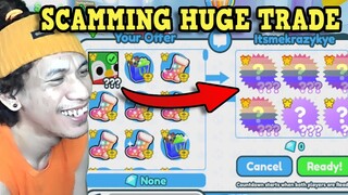 Scamming Huge Trade In Pet Simulator X Using My Huge Jolly Penguin (Free Robux) | Roblox