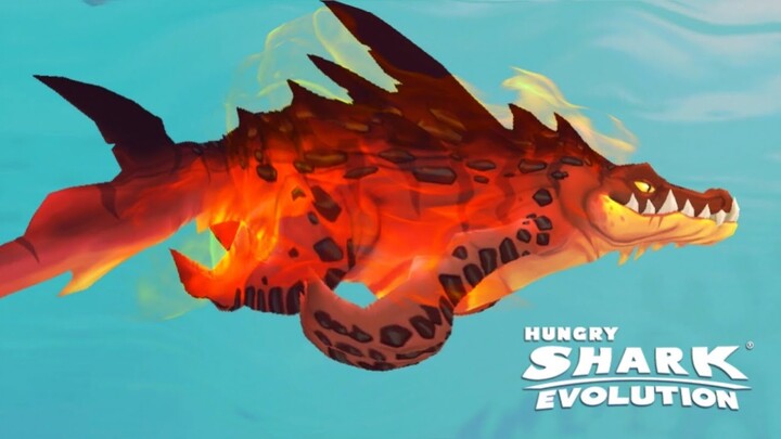 LORD SNAPPY TRAILER AND GAMEPLAY (PYROSAURUS SKIN) - Hungry Shark Evolution